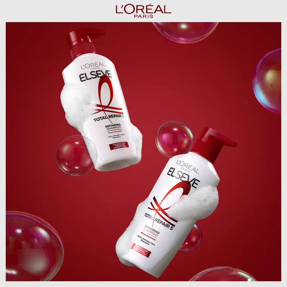 [손상모 샴푸]로레알파리 토탈리페어5 딥클렌징 데미지 샴푸 400ml